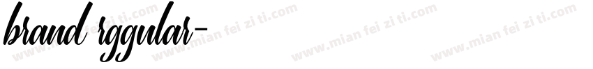 brand rggular字体转换